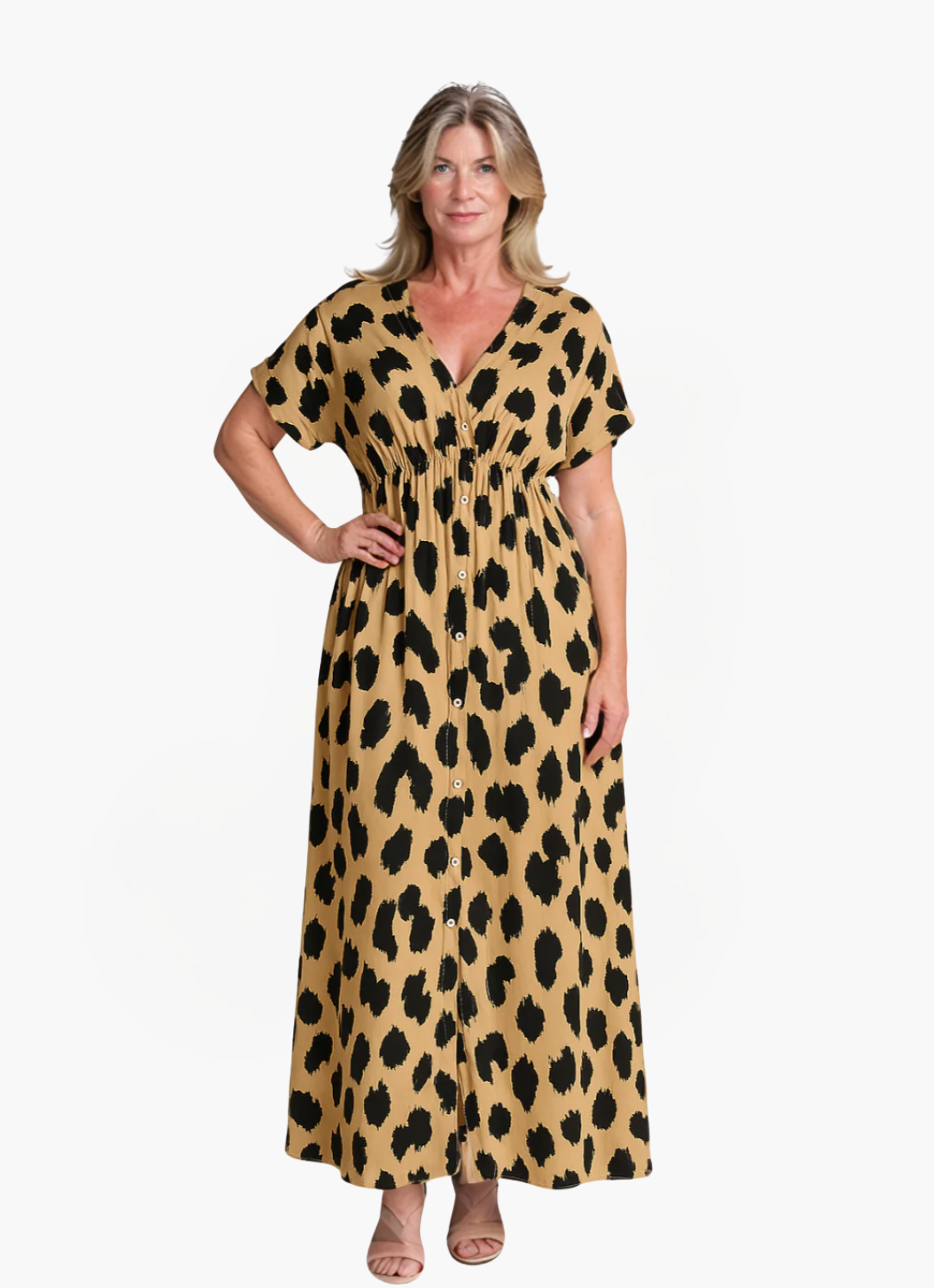 Loungewear Club™ | Robe maxi à motif léopard