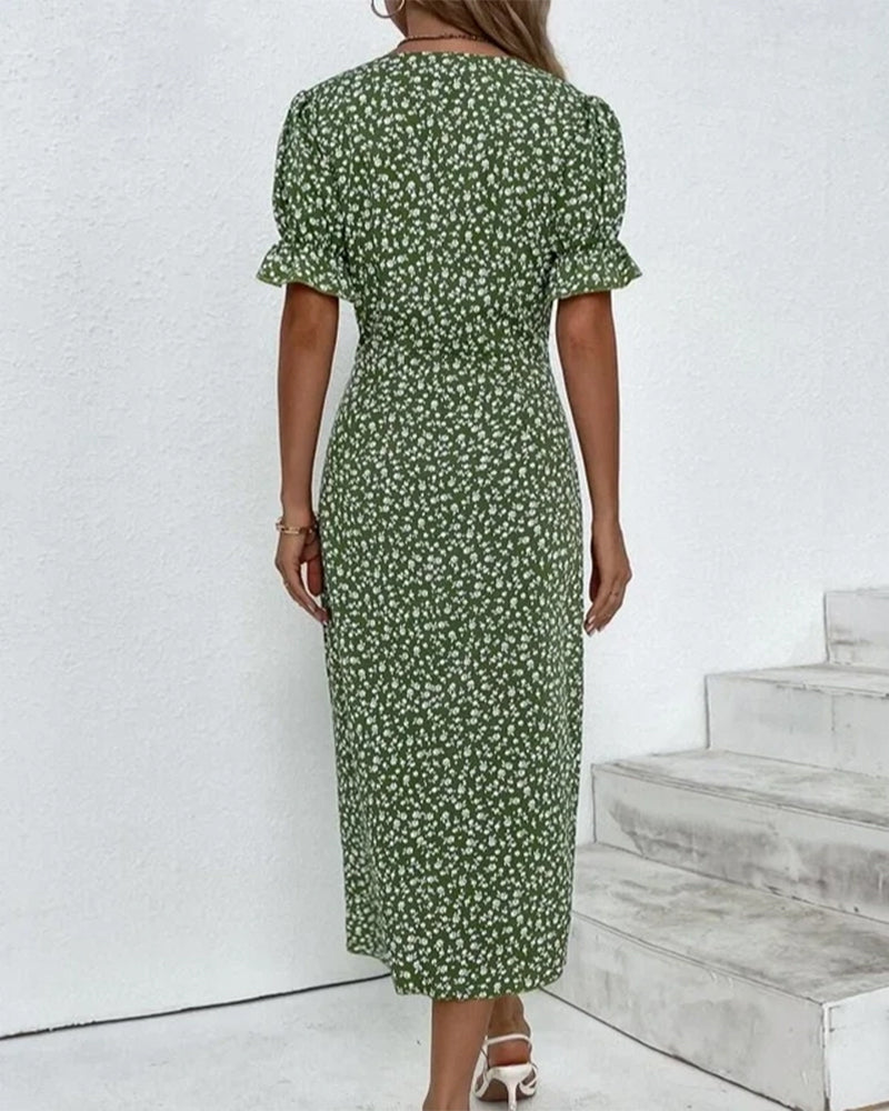 Giselle™ - Robe Fleurie à Col V