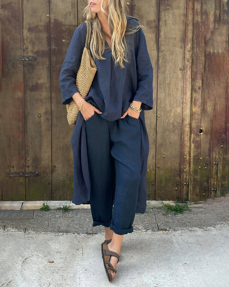 Loungewear Club™ | Ensemble de tunique à couches décontracté