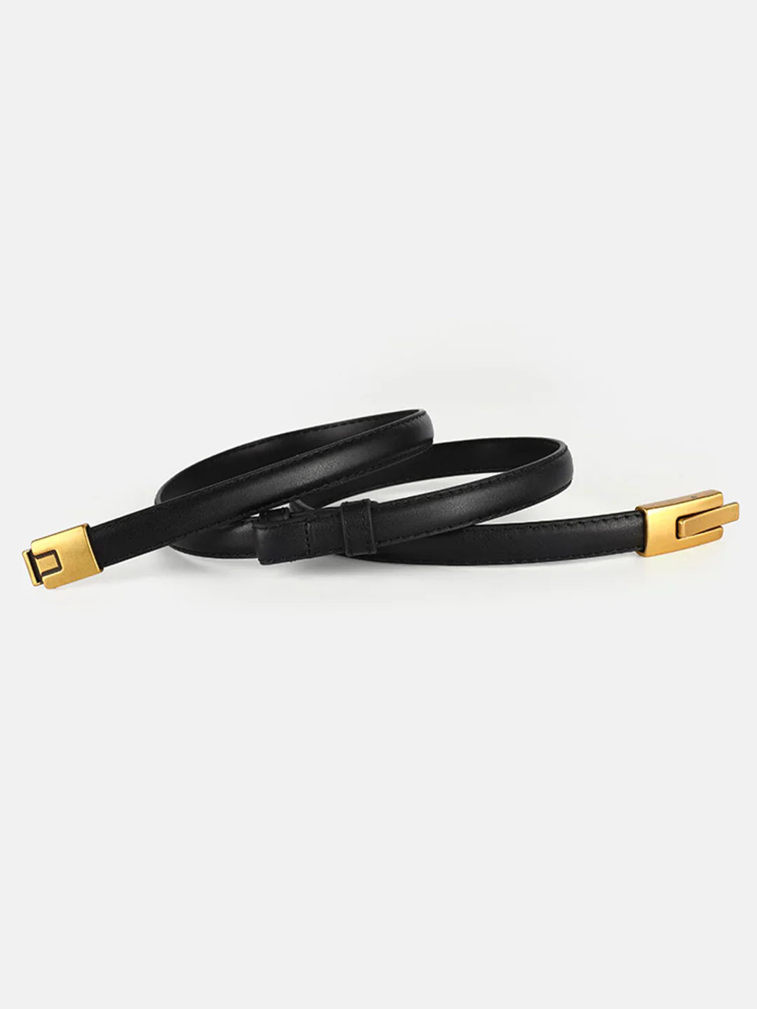 Loungewear Club™ | Ceinture Slim en Cuir Vintage avec Fermeture Magnétique