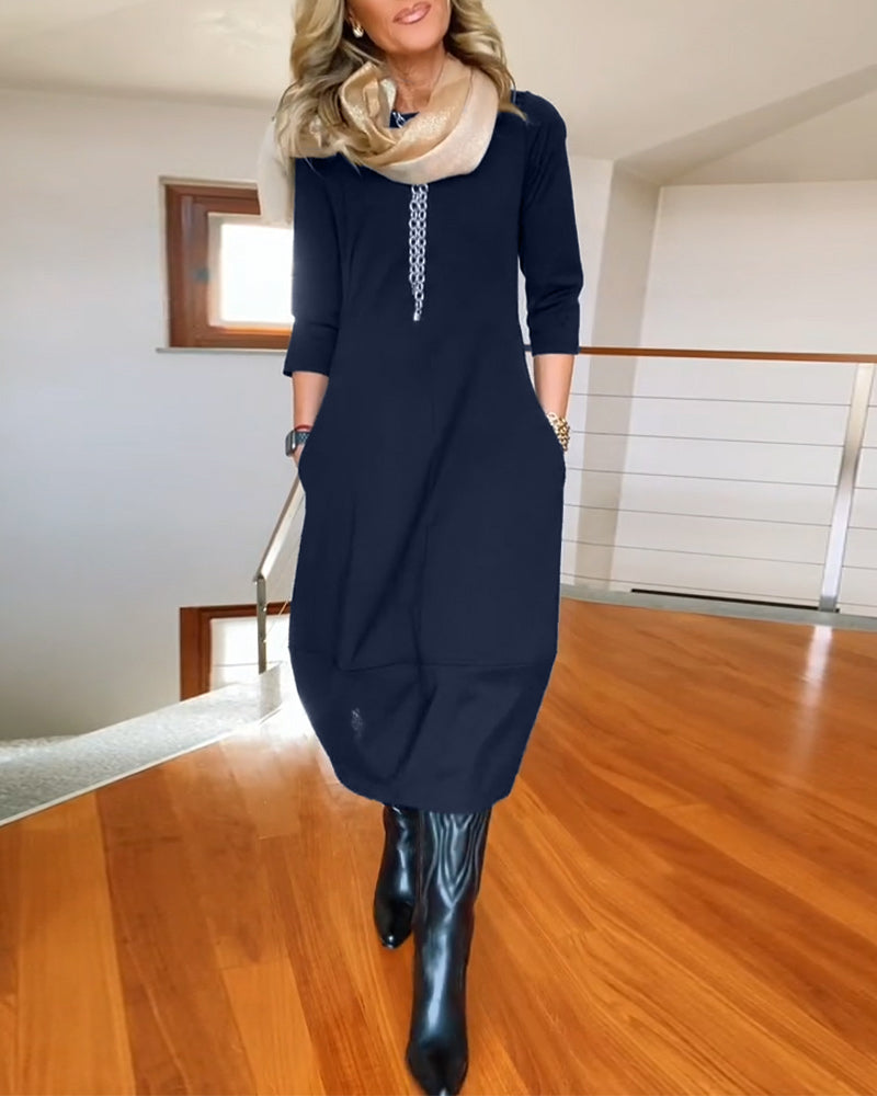 Loungewear Club™ | Robe Midi Élégante