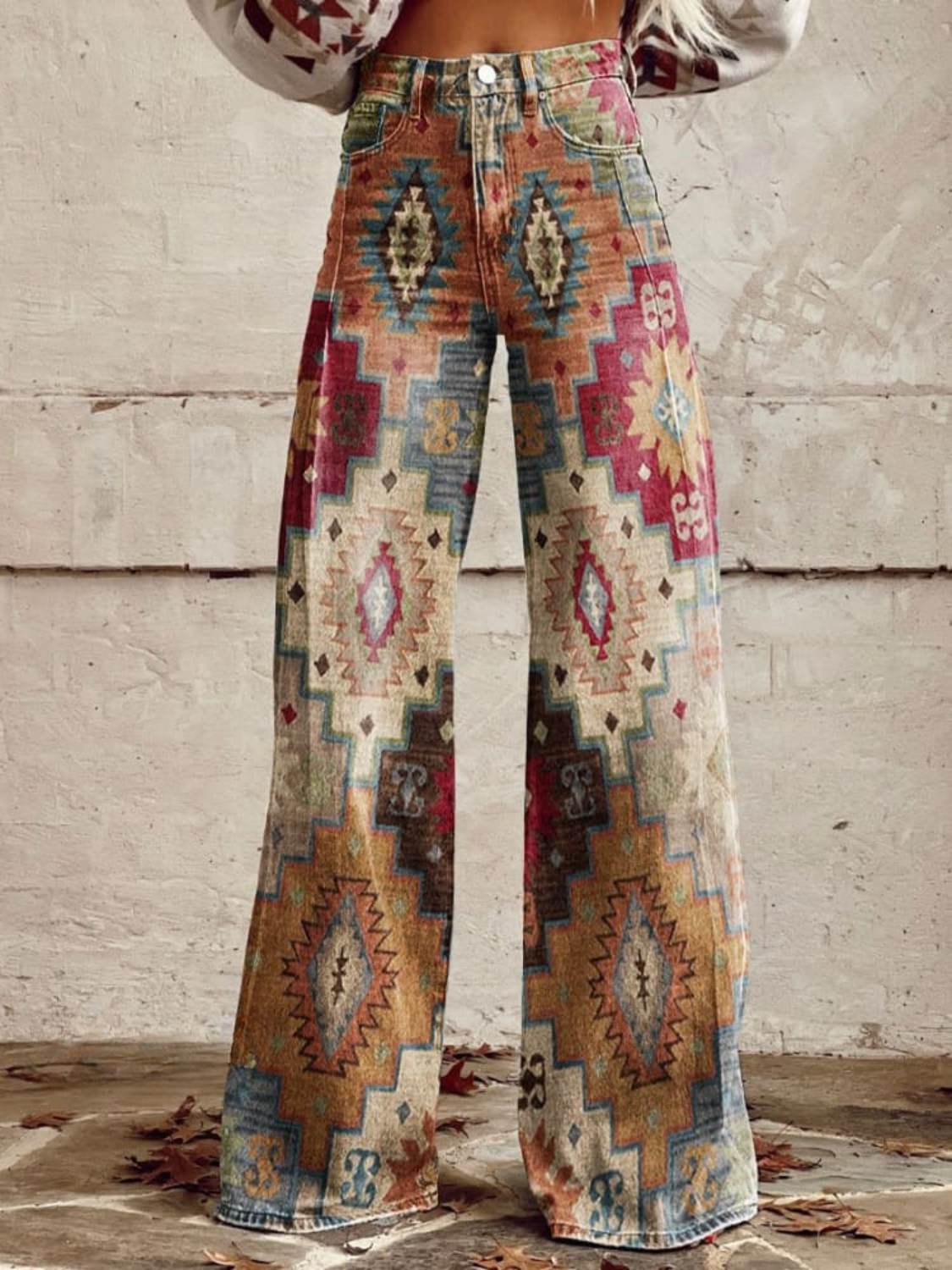 LÉA | Pantalon Chevron Rétro Élégant et Moderne