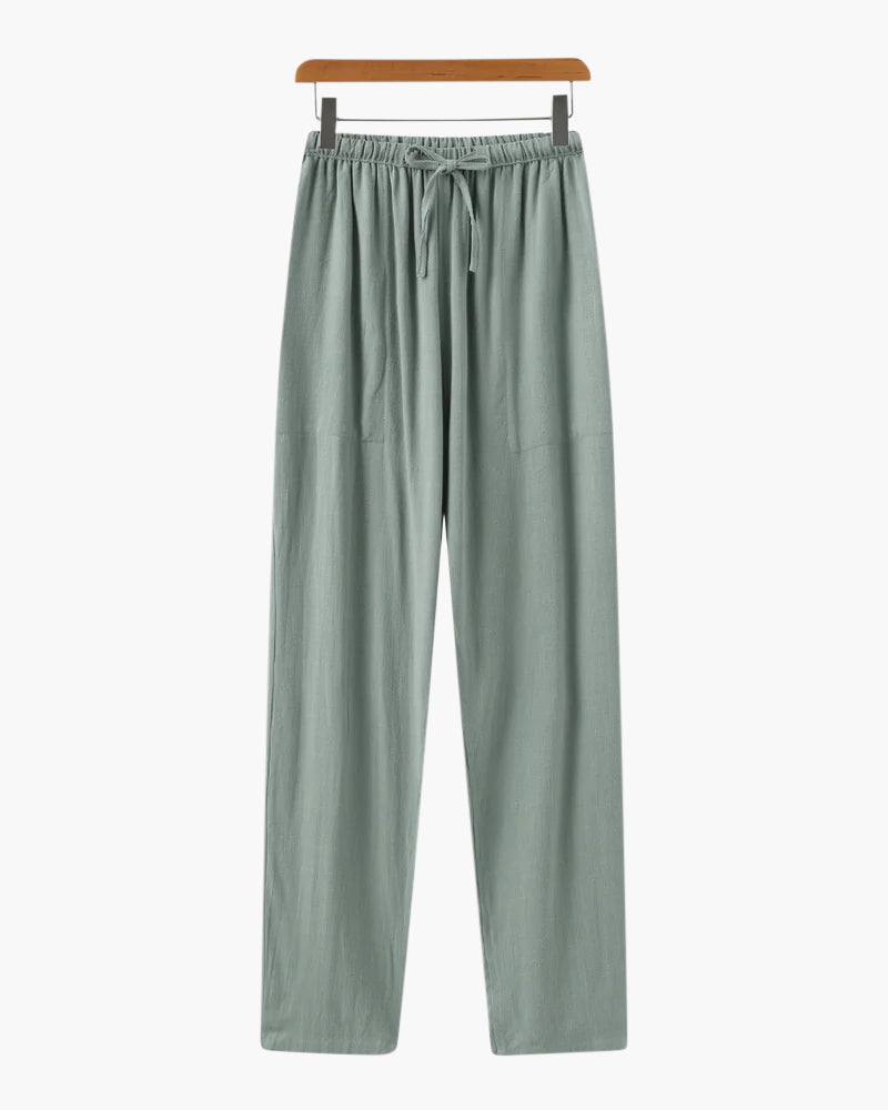 Loungewear Club™️ | Pantalon en Lin (Coupe Slim)