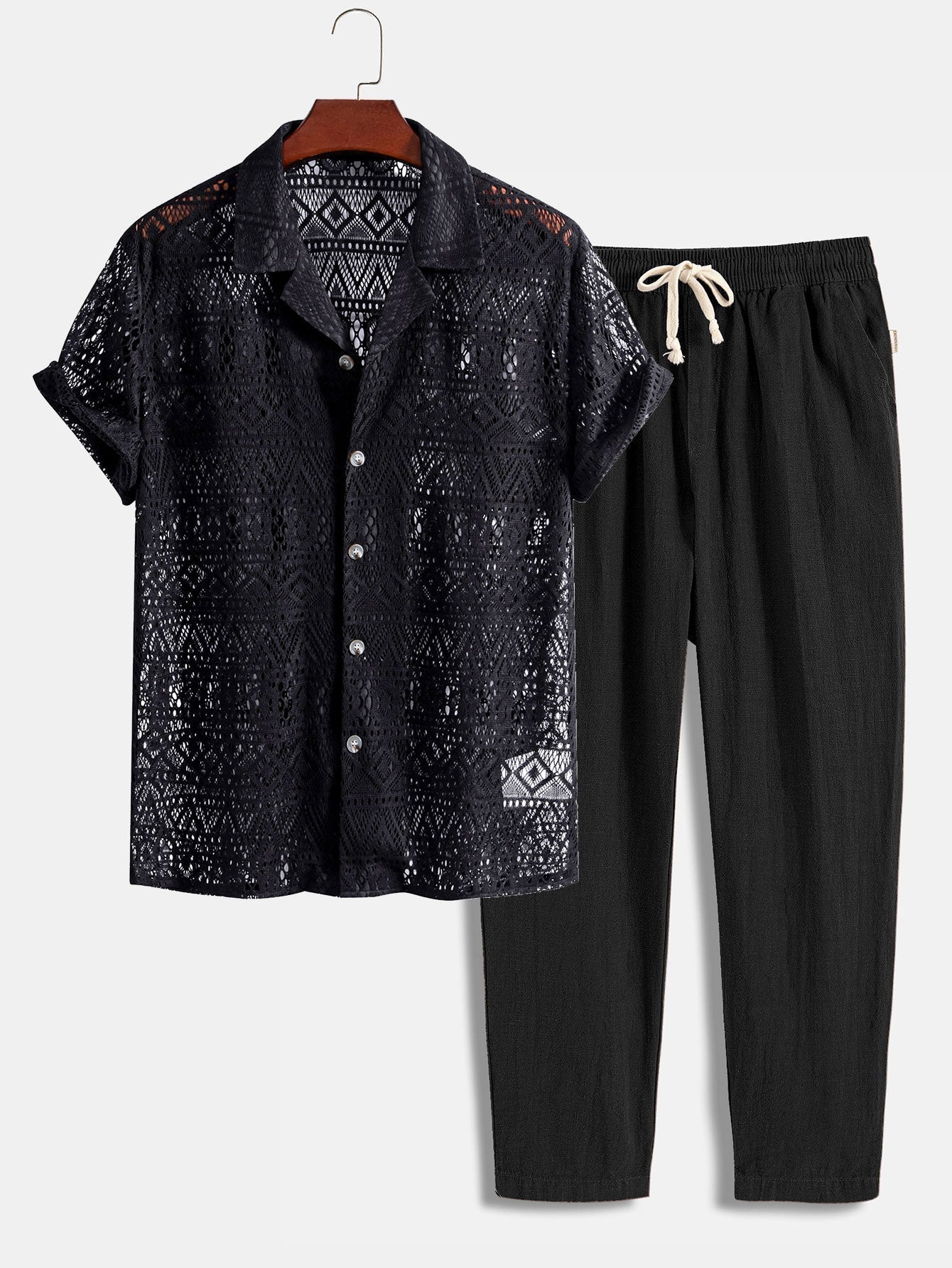 Loungewear Club™ | Ensemble en Lin à Manches Courtes