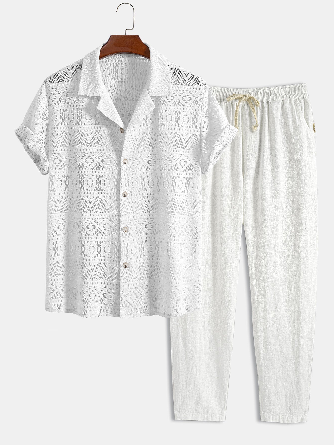 Loungewear Club™ | Ensemble en Lin à Manches Courtes