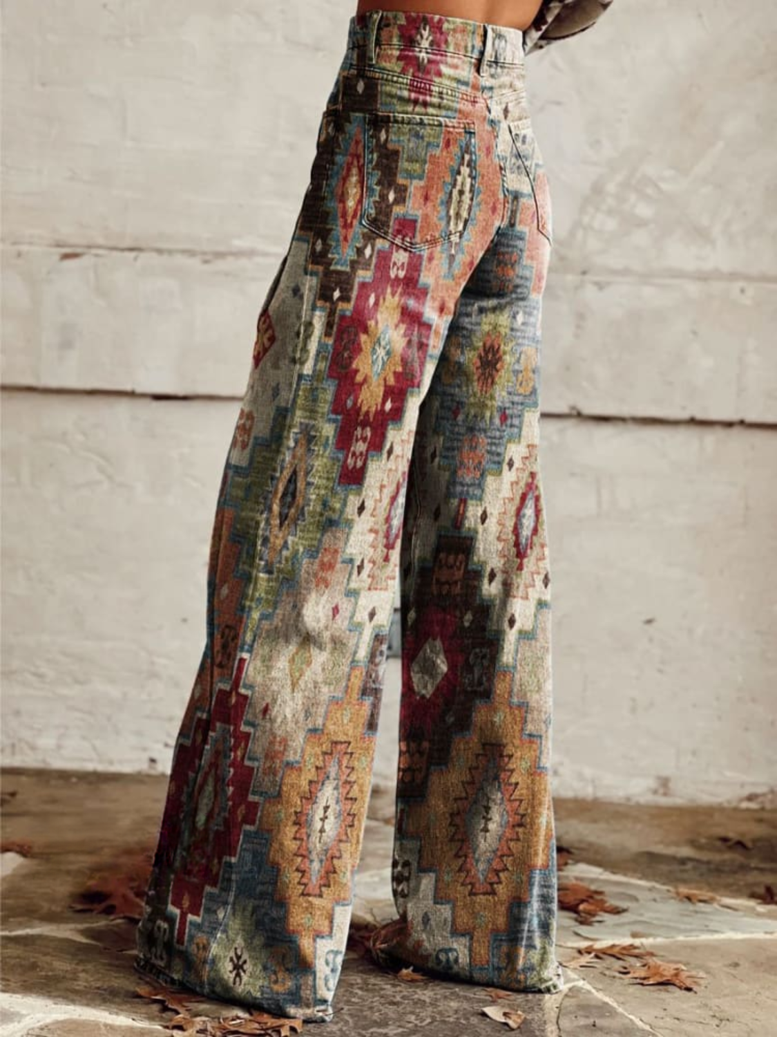 LÉA | Pantalon Chevron Rétro Élégant et Moderne