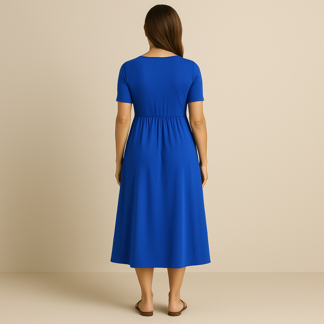 Loungewear Club™ | Robe midi à décolleté en V