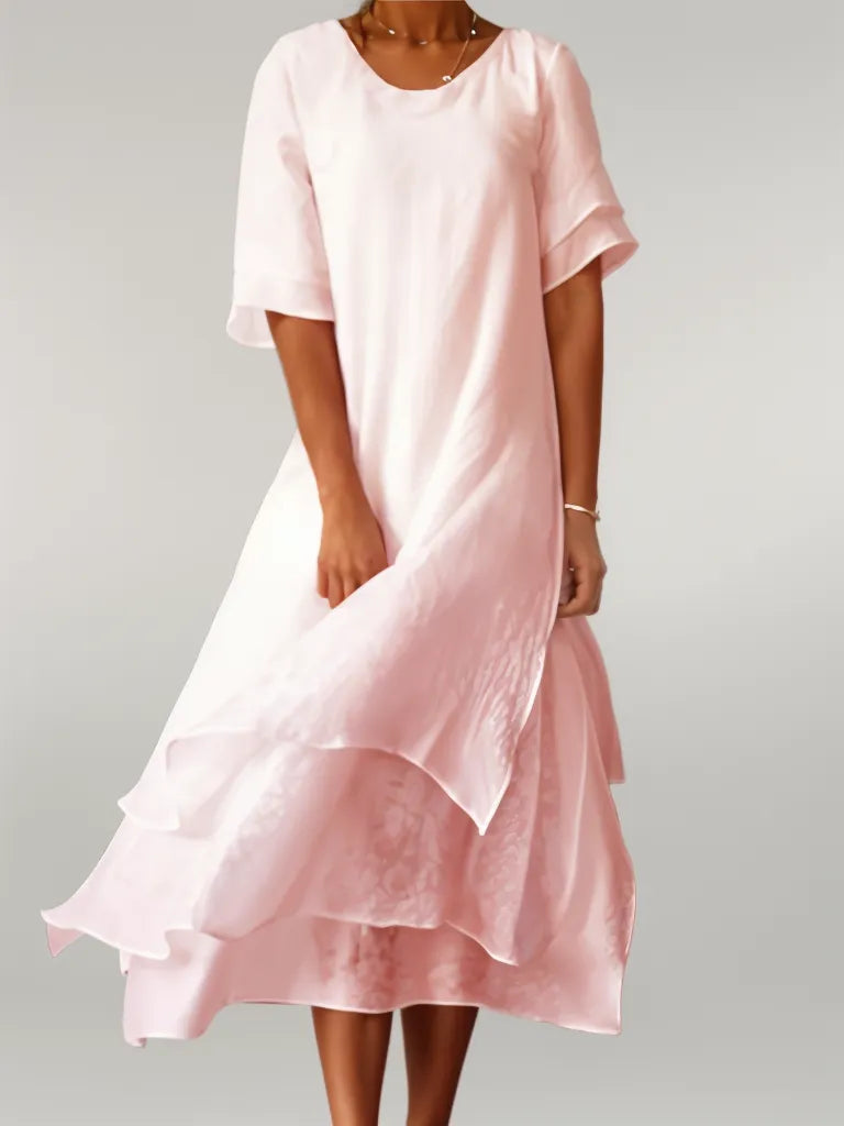 Clémentine – Robe longue élégante en coton