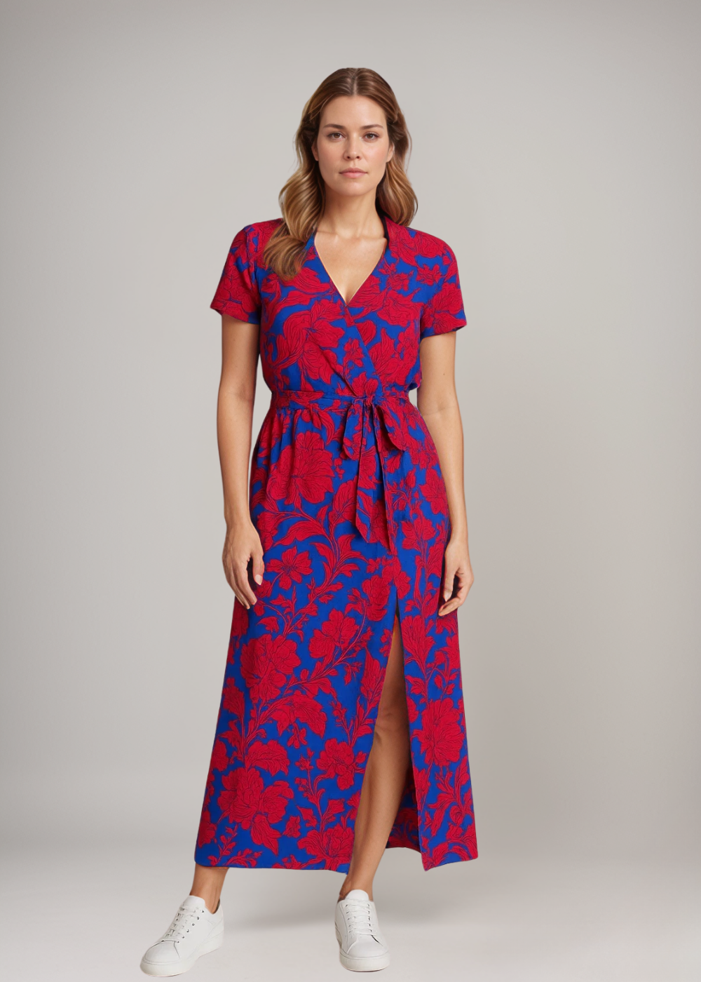 Loungewear Club™ | Robe portefeuille avec une touche estivale