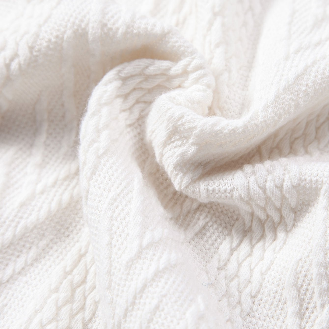 Loungewear Club™ - Polo Jacquard Géométrique Tricoté
