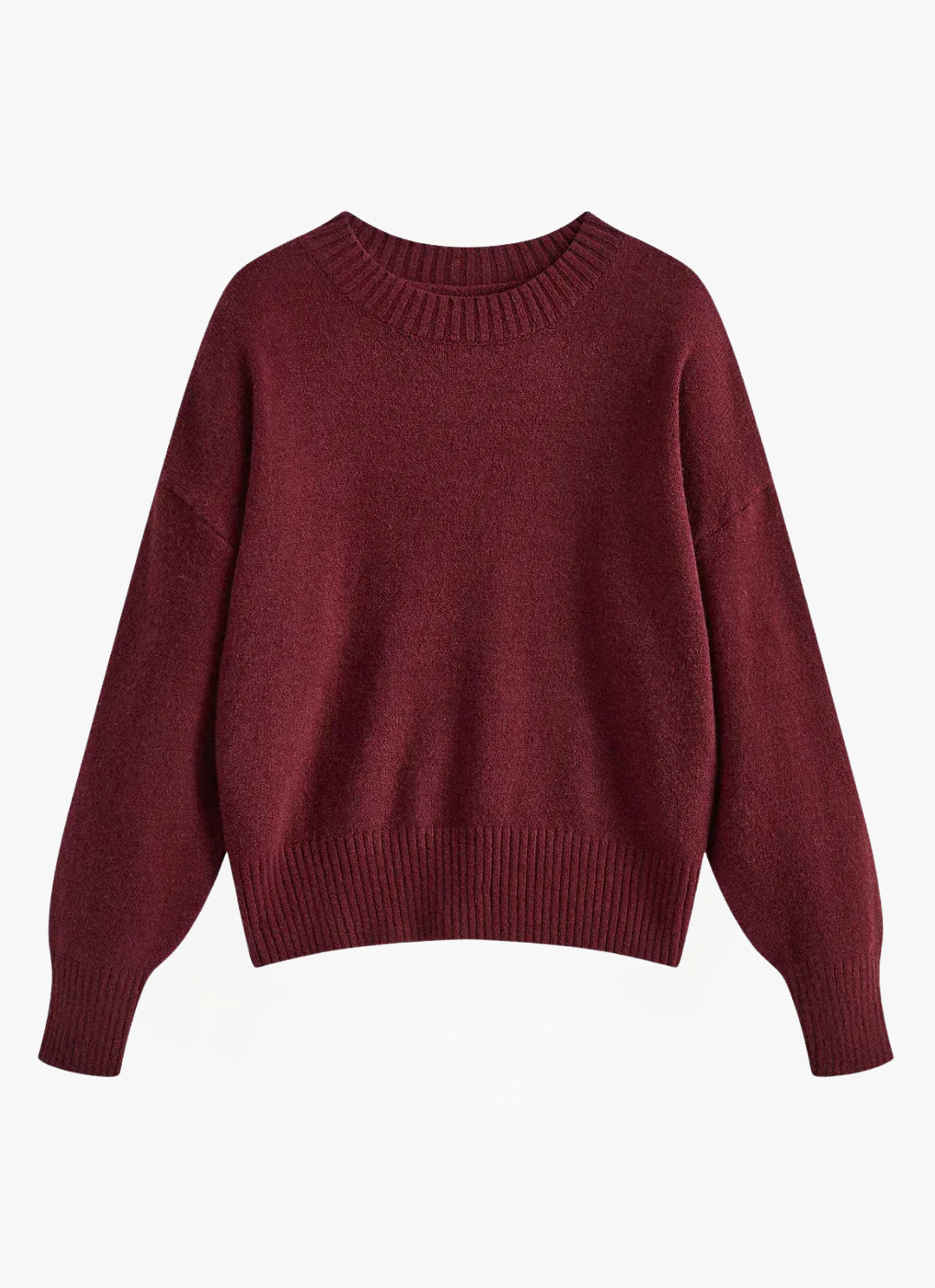 Loungewear Club™ | Pull en Jersey Uni Bourgogne