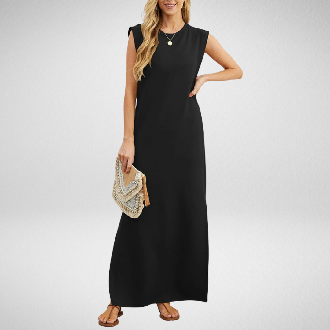 EMMA | Robe Longue Fluide Anti-Rides
