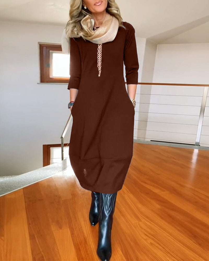 Loungewear Club™ | Robe Midi Élégante