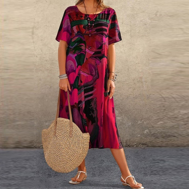 Abigail™ - Robe Imprimée Confortable