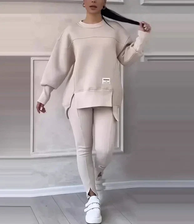 Loungewear Club™ | Ensemble Sweatshirt et Leggings Décontracté