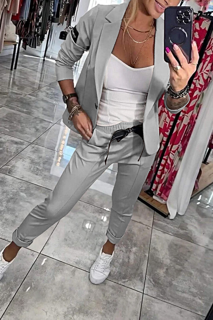 Loungewear Club™ | Ensemble Blazer et Jogger Décontracté