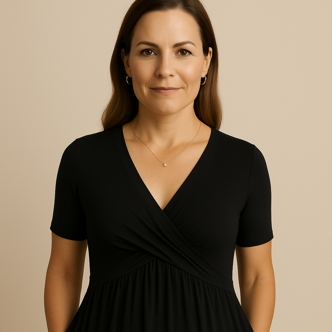 Loungewear Club™ | Robe midi à décolleté en V