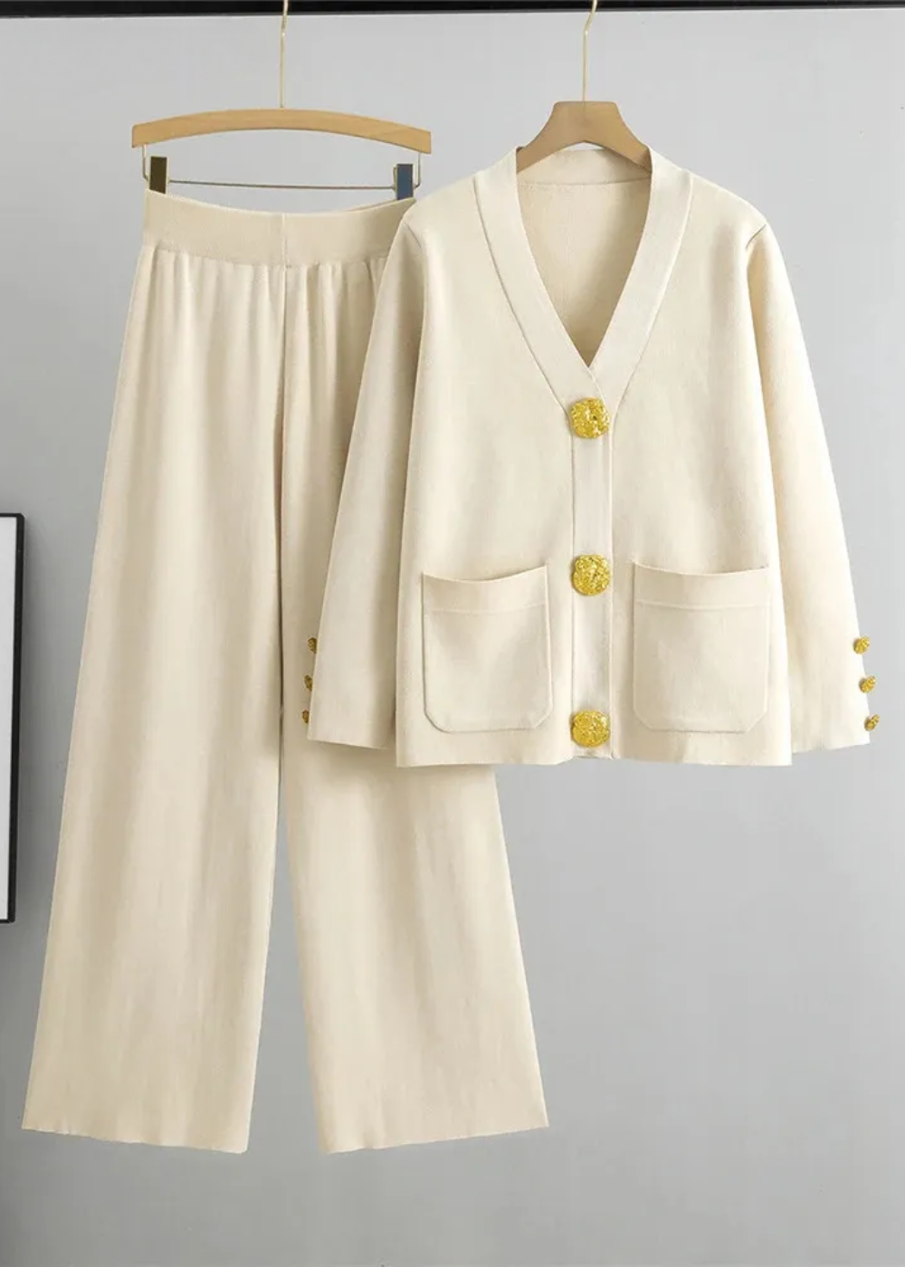 Loungewear Club™ | Ensemble tricot avec patte de boutonnage