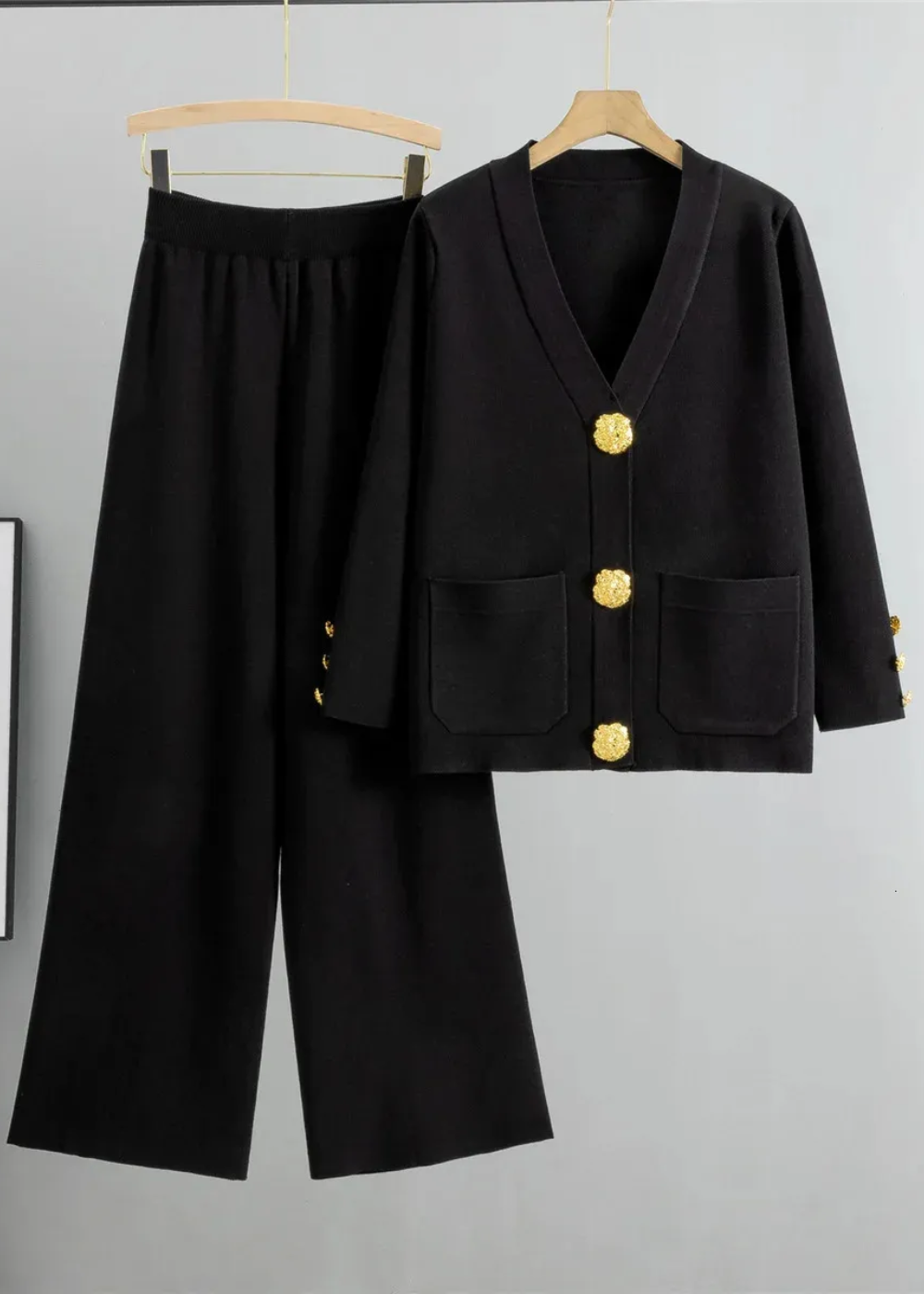 Loungewear Club™ | Ensemble tricot avec patte de boutonnage
