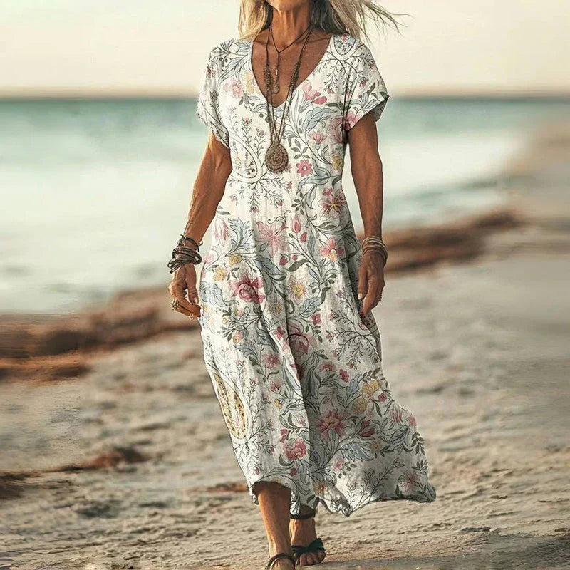 Loungewear Club™ | Robe Maxi Batik Ample