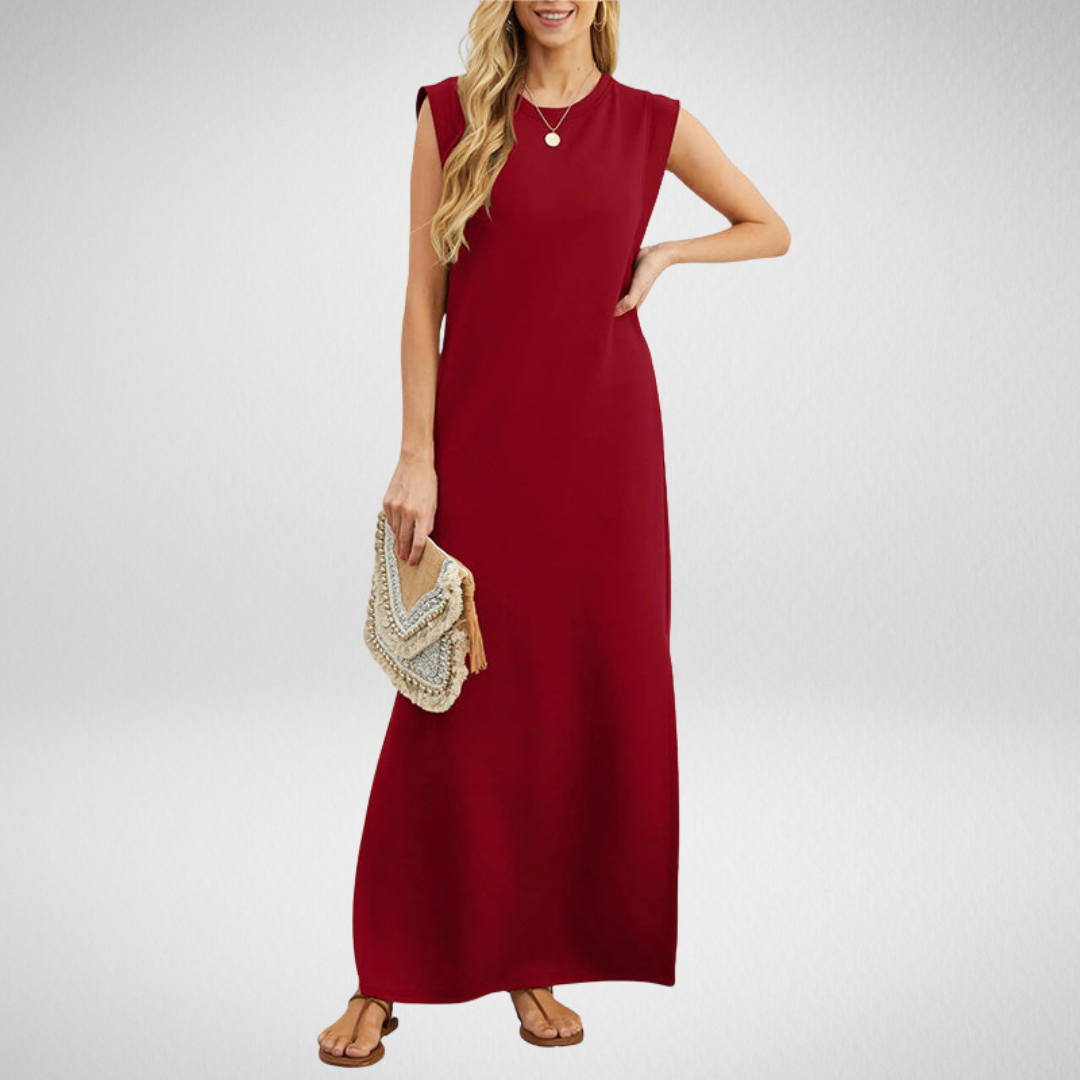 EMMA | Robe Longue Fluide Anti-Rides