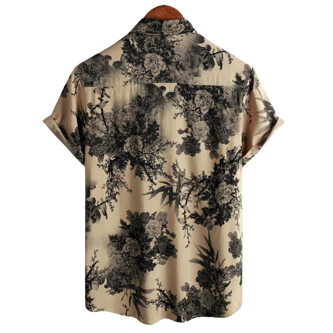 Loungewear Club™ - Chemise à Imprimé Fleuri pour Hommes - Élégant et Unique