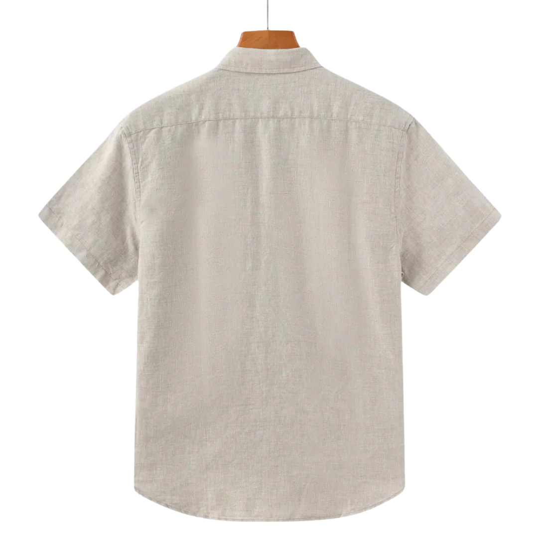 Loungewear Club™ - Chemise en Lin à Manches Courtes