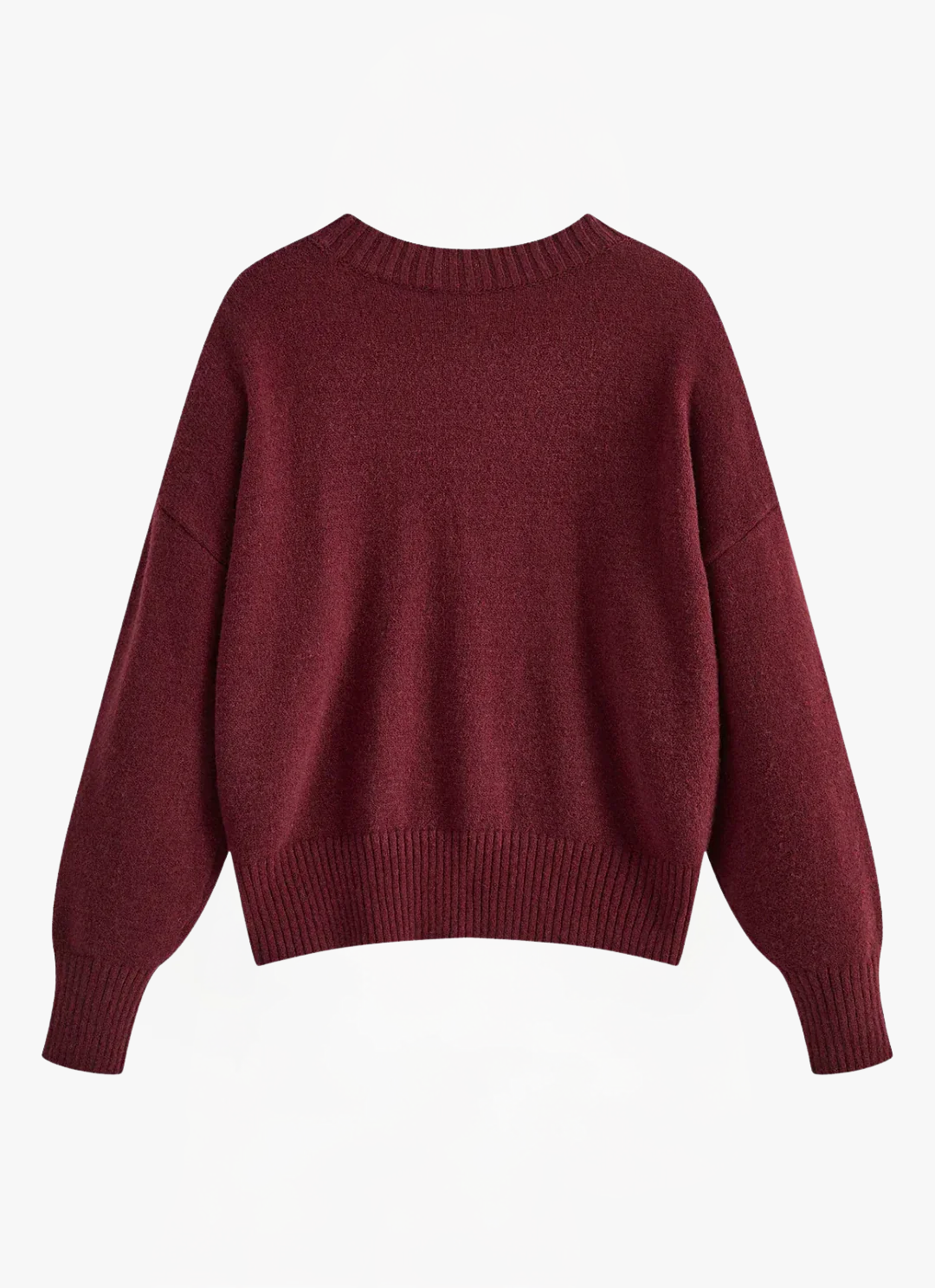 Loungewear Club™ | Pull en Jersey Uni Bourgogne