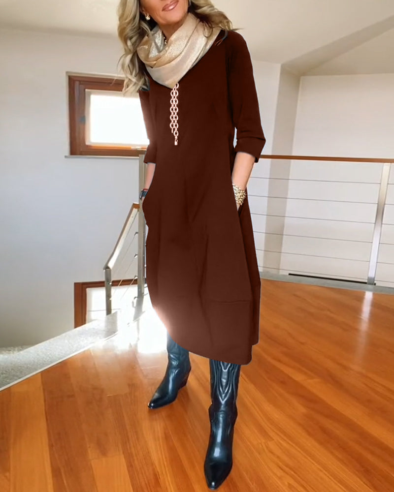 Loungewear Club™ | Robe Midi Élégante