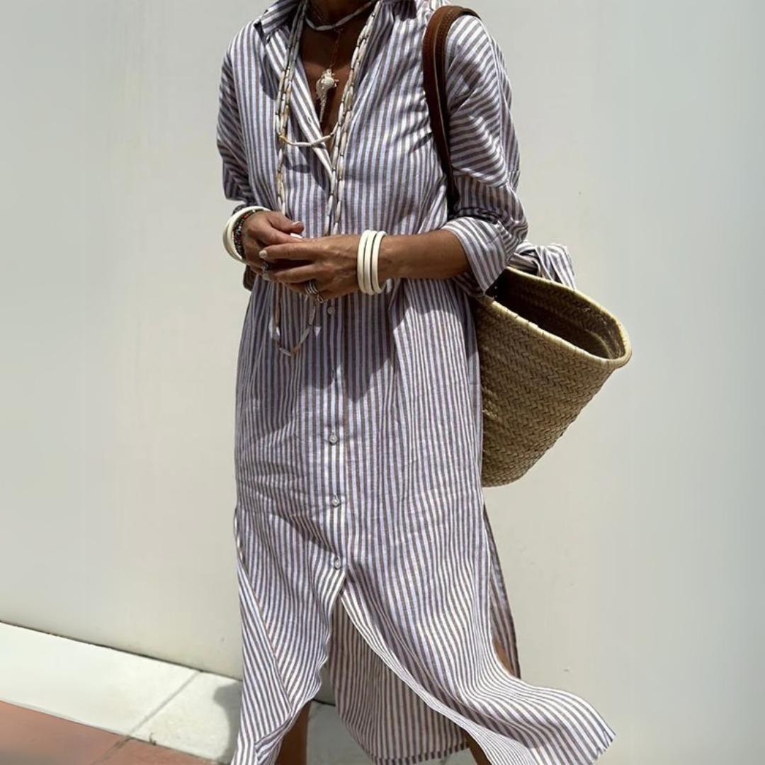 Loungewear Club™️ | Chemise élégante à rayures