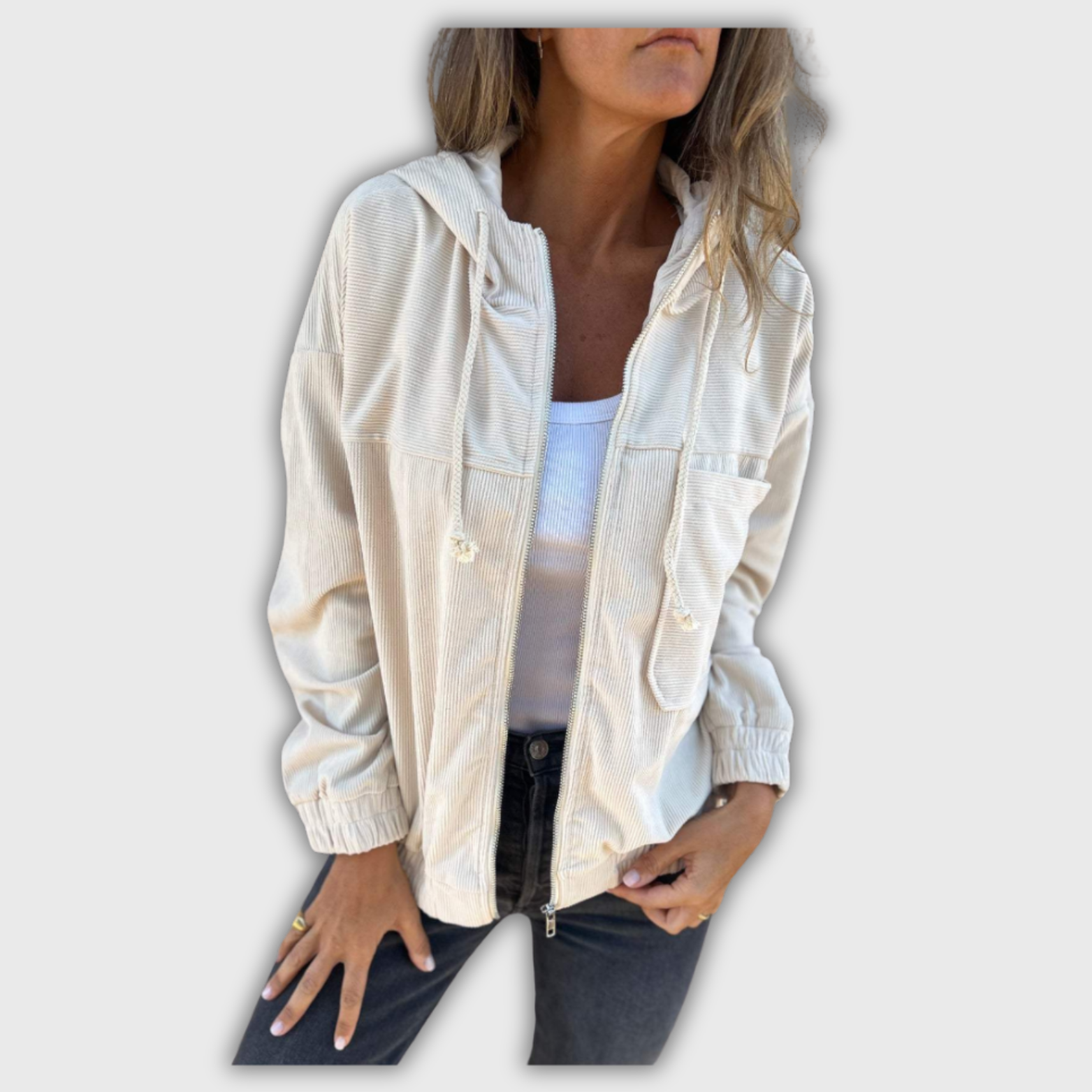 Veronika | Veste en tissu rétro