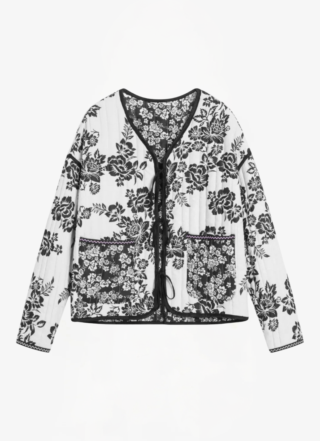 Loungewear Club™️ | Veste à fleurs double face
