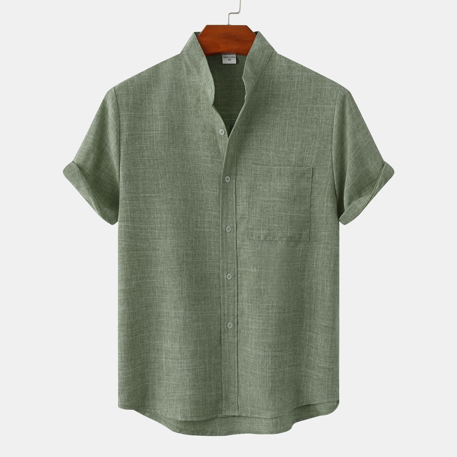 Loungewear Club™ | Chemise en coton unie avec boutons