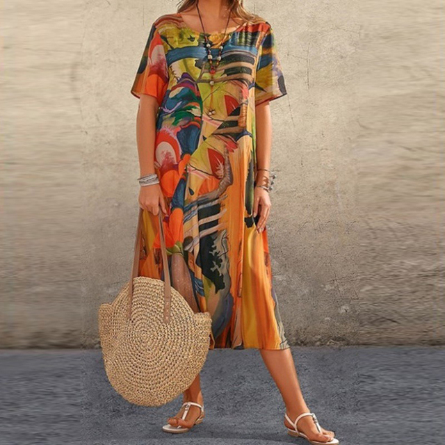 Abigail™ - Robe Imprimée Confortable