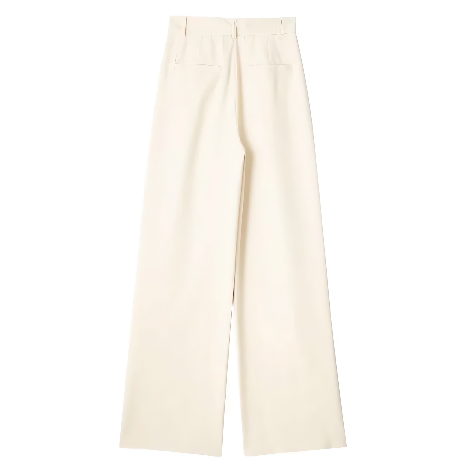 Loungewear Club™| Pantalon Large Écru Élégant