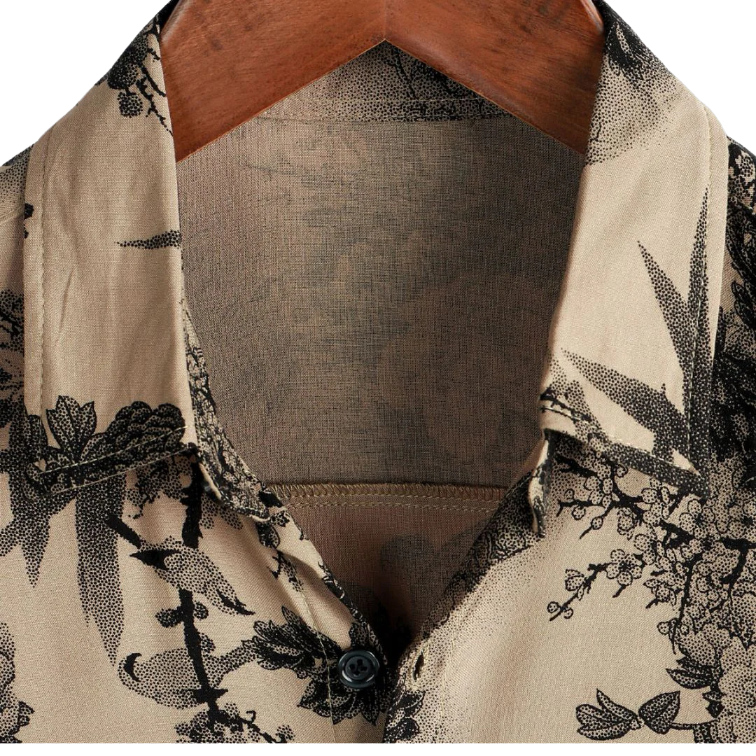 Loungewear Club™ - Chemise à Imprimé Fleuri pour Hommes - Élégant et Unique