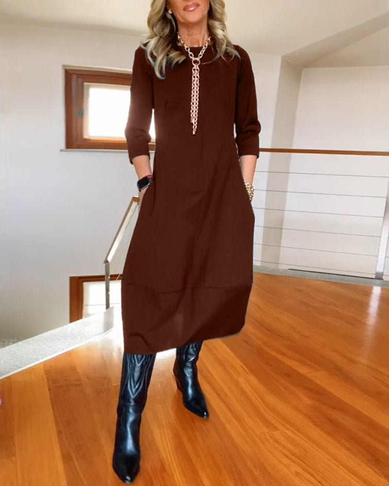 Loungewear Club™ | Robe Midi Élégante