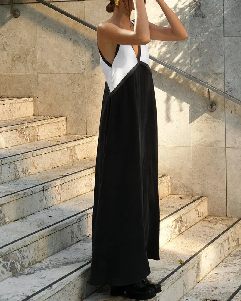 DONNA | Robe longue à col en V