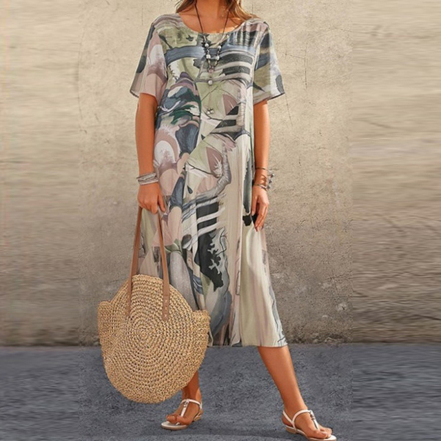 Abigail™ - Robe Imprimée Confortable