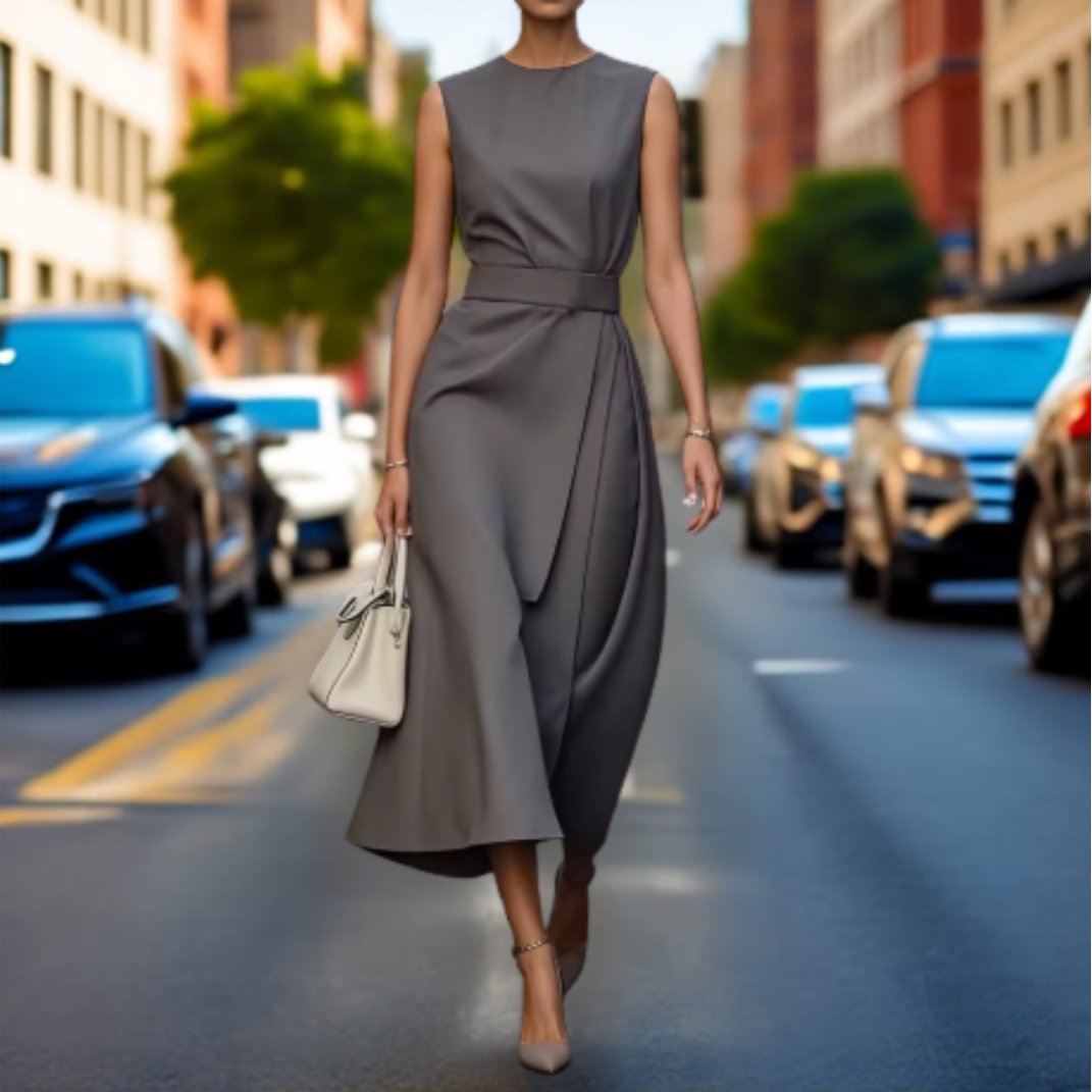 Tiffany | Robe sans manches imprimée