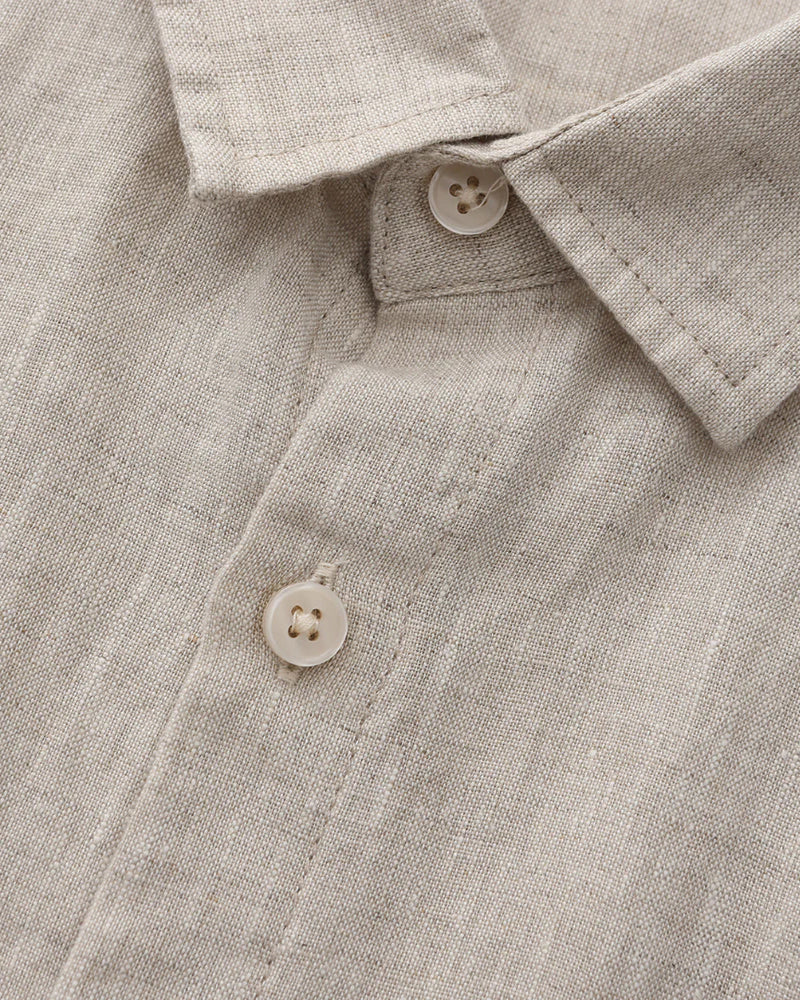 Loungewear Club™️ | Chemise en Lin (Manches Courtes)