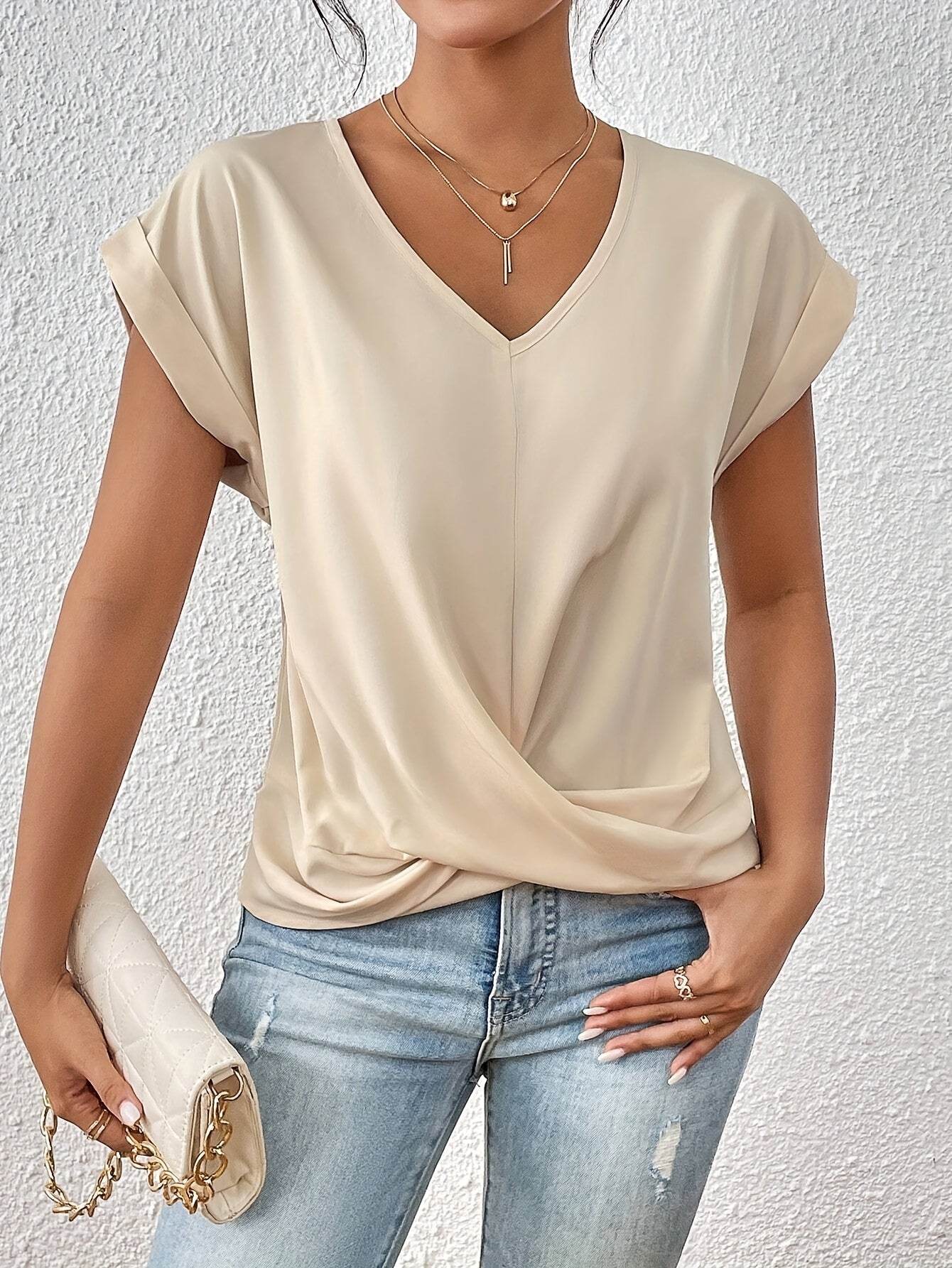 Loungewear Club™️ | T-shirt Col Cœur Décontracté