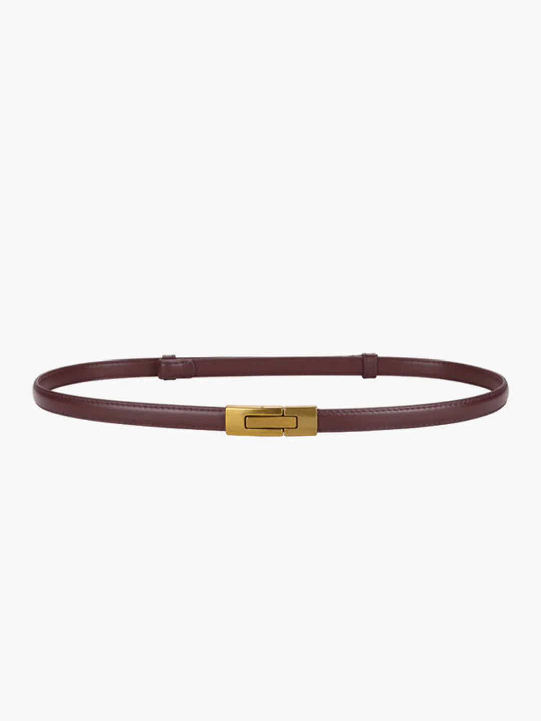 Loungewear Club™ | Ceinture Slim en Cuir Vintage avec Fermeture Magnétique
