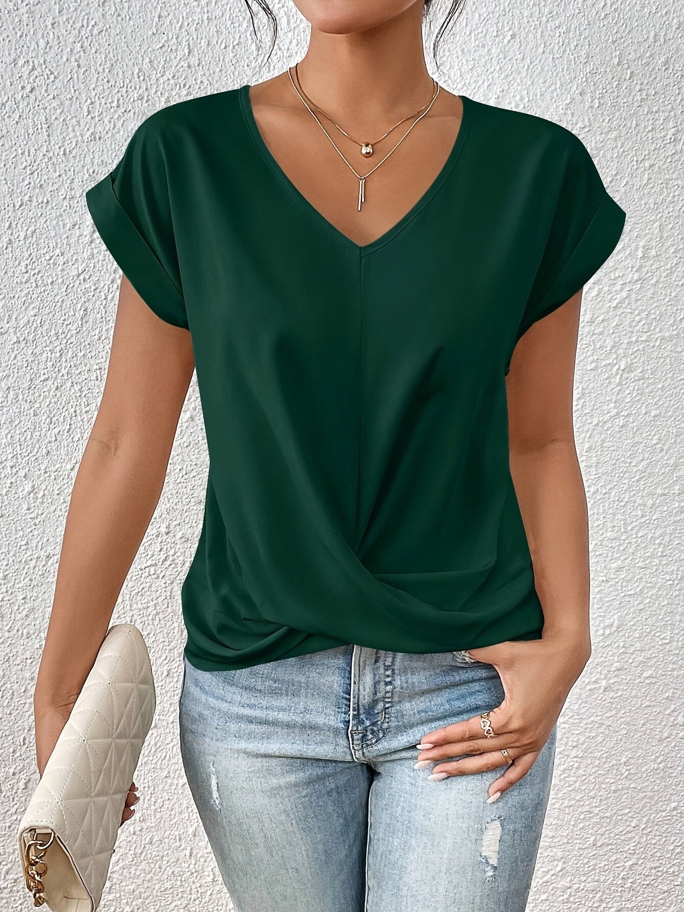 Loungewear Club™️ | T-shirt Col Cœur Décontracté