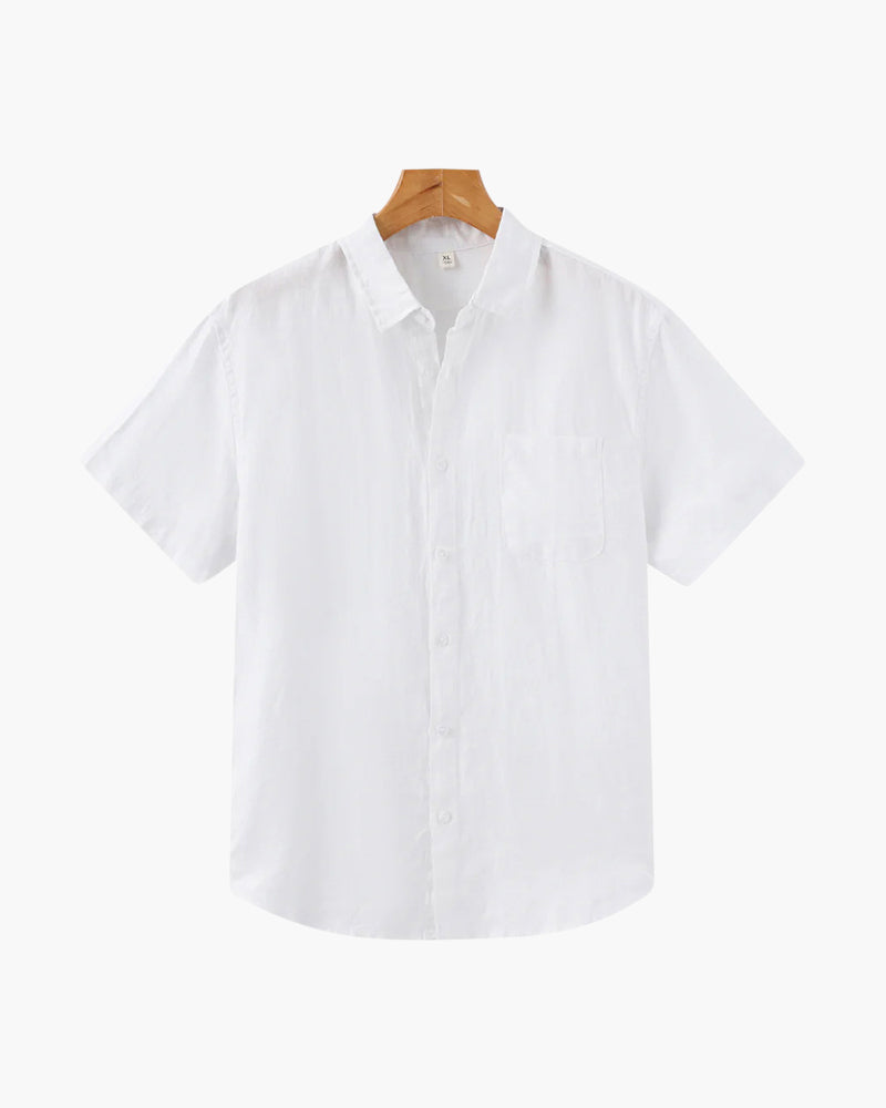 Loungewear Club™️ | Chemise en Lin (Manches Courtes)