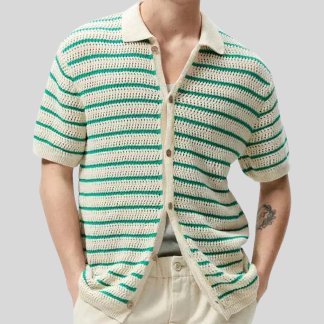 Loungewear Club™ - Chemise Tricotée à Boutons