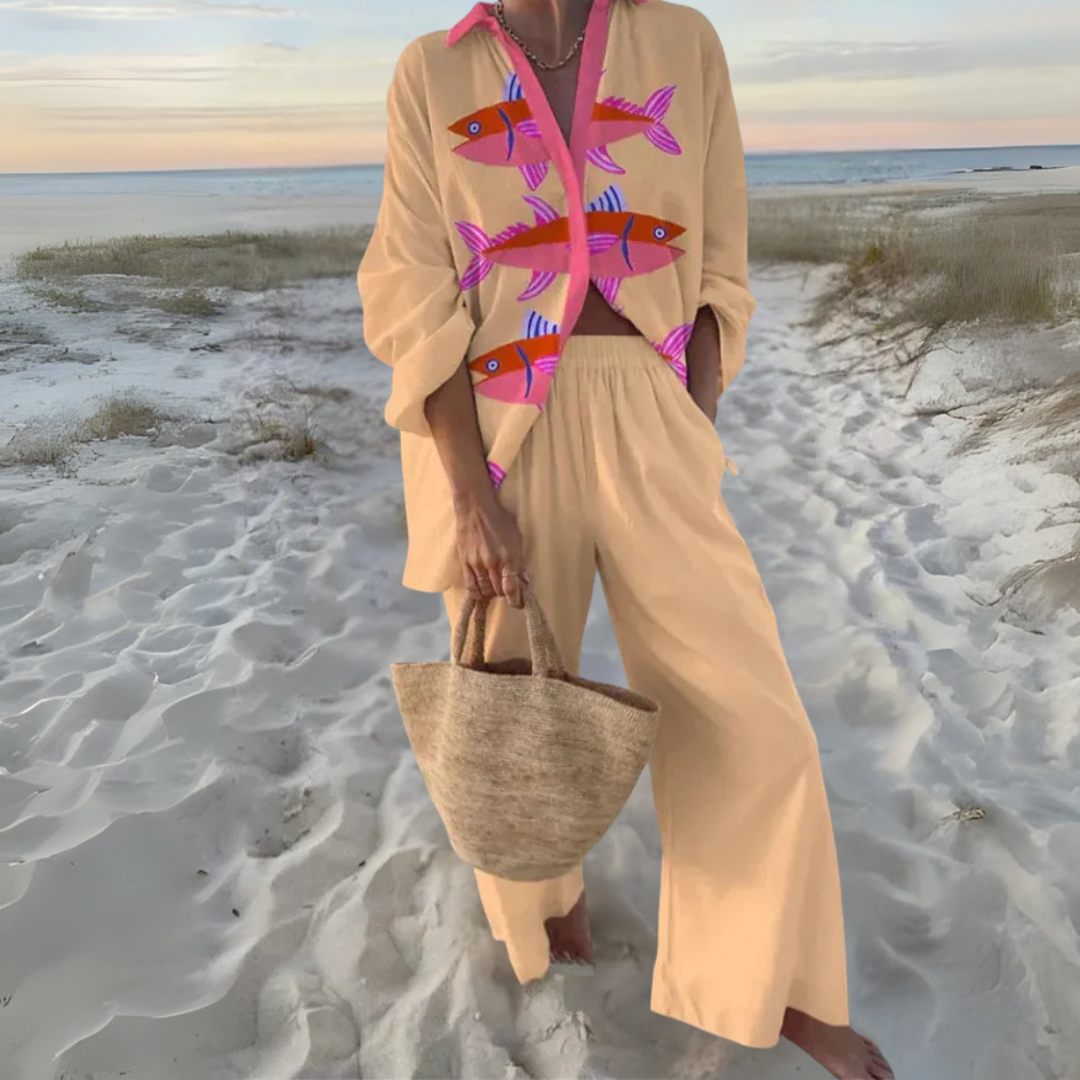 Fanny - Kimono set avec imprimé