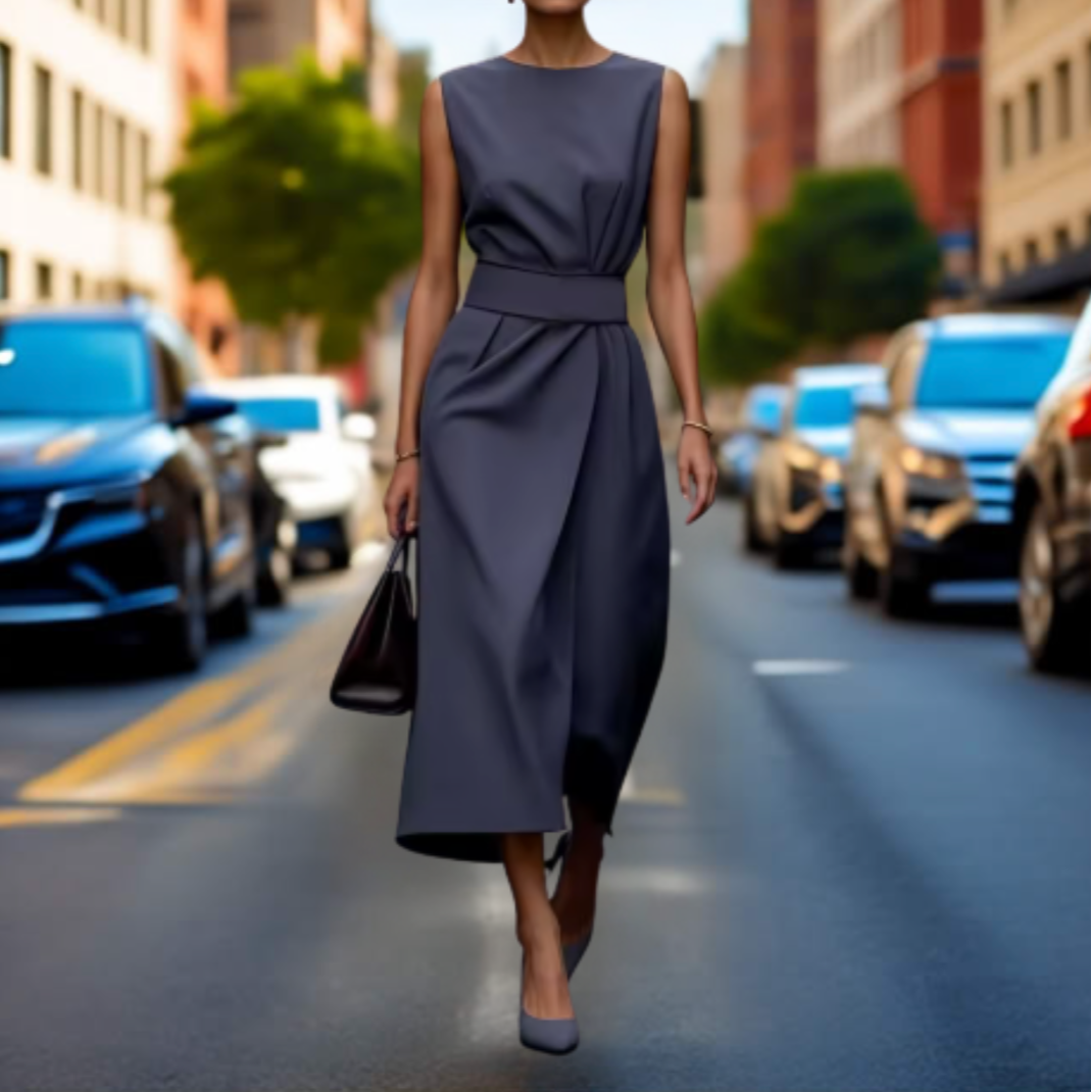 Tiffany | Robe sans manches imprimée