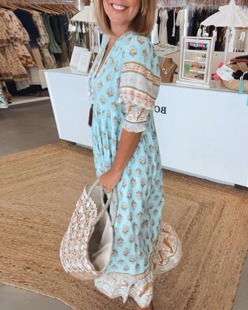 Loungewear Club™ | Tunique Boho avec Franges