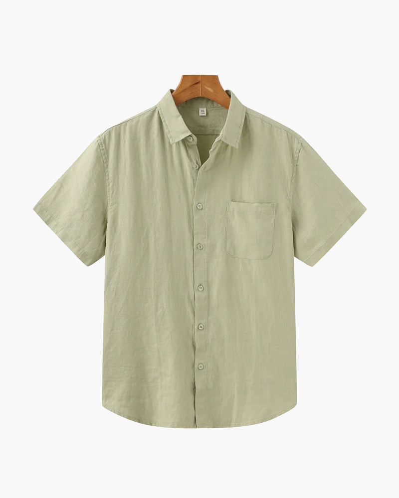 Loungewear Club™️ | Chemise en Lin (Manches Courtes)